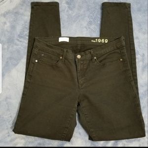 NWOT GAP 1969 jeans black sz 29 long legging jean